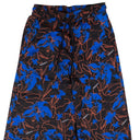 Marcelo Burlon County Flowers Elastic Wide Pants - Black/Blue