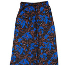 Marcelo Burlon County Flowers Elastic Wide Pants - Black/Blue