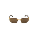 Cartier Rectangle Buffalohorn Sunglasses - Gold