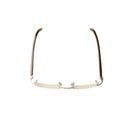 Silver And Grey Rectangle Buffalo Horn Eyeglasses