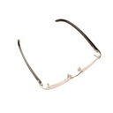 Silver And Black Rectangle Buffalo Horn Eyeglasses