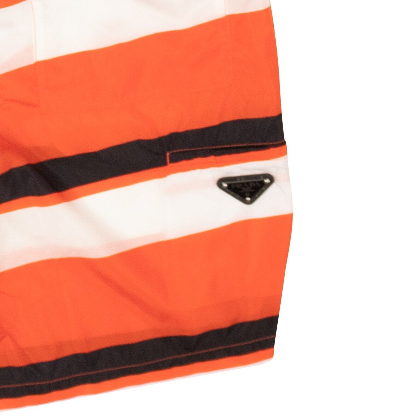 Prada Striped Swim Shorts - Orange