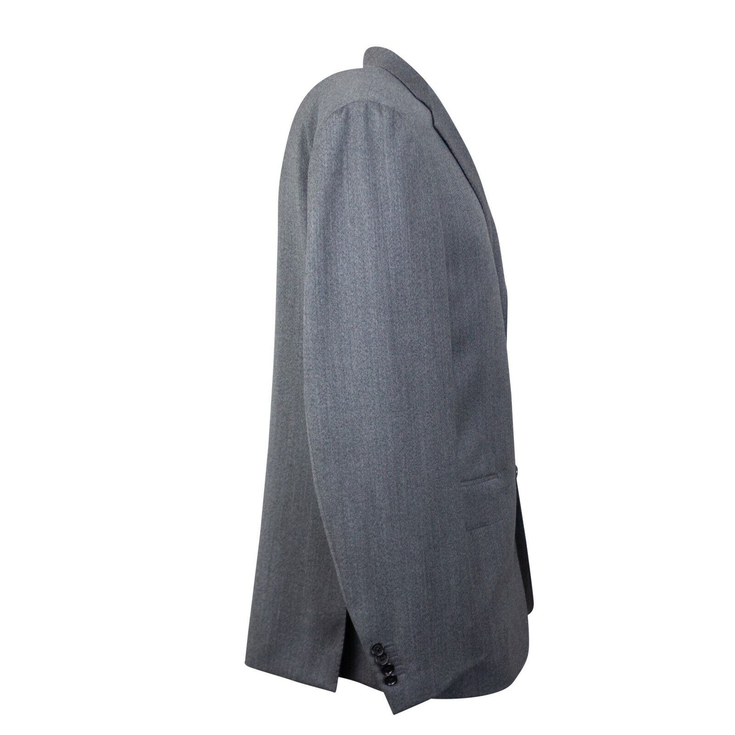 Grey Wool Single Breasted Suit 7R