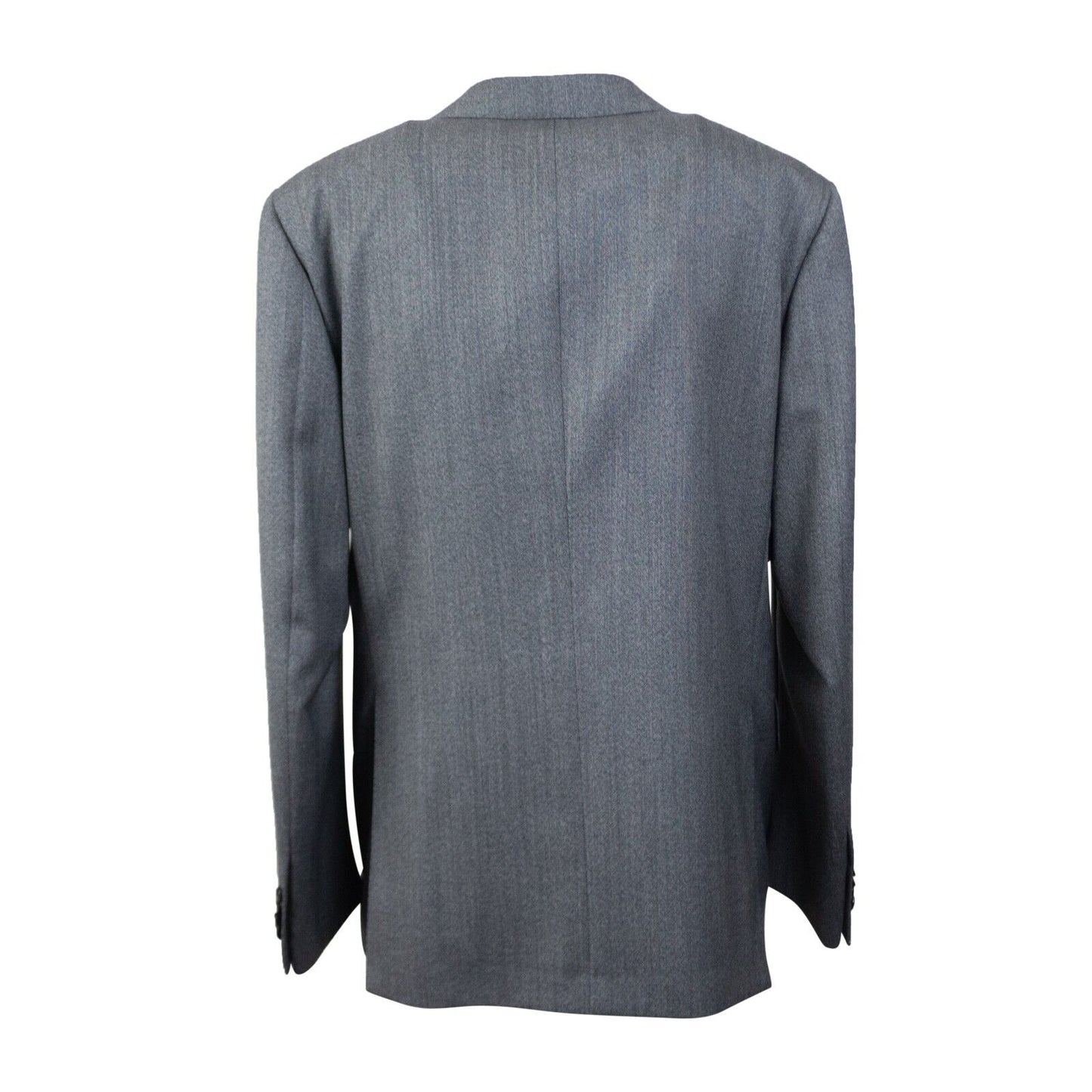 Grey Wool Single Breasted Suit 7R