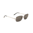 Cartier Rectangle "C" Sunglasses - Silver