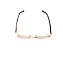 Gold And Brown Tortoise Rectangle Sunglasses