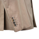 Sand Brown Cotton Double-Breasted Suit 8R