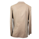 Sand Brown Cotton Double-Breasted Suit 8R