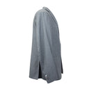 Steel Grey Silk Single Breasted Suit 8R