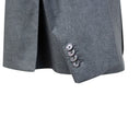 Steel Grey Silk Single Breasted Suit 8R