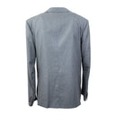 Steel Grey Silk Single Breasted Suit 8R
