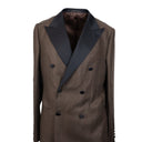 Chocolate Brown Double-Breasted 3 Piece Suit 10R