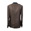 Chocolate Brown Double-Breasted 3 Piece Suit 10R