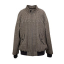 Brown Wool Checkered Hunting Jacket