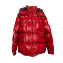 Red Anthemium Short Down Jacket