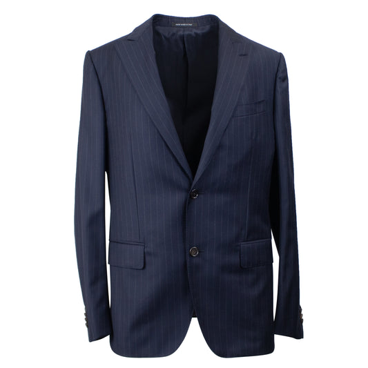 Navy Wool Single Breasted Suit 8L