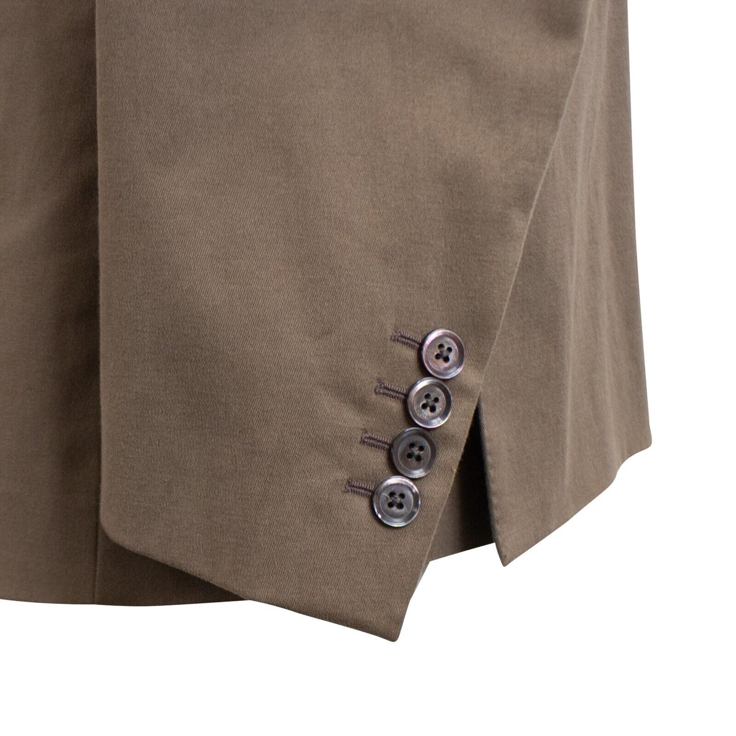 Peanut Brown Cotton Blend Single Breasted Suit 10R