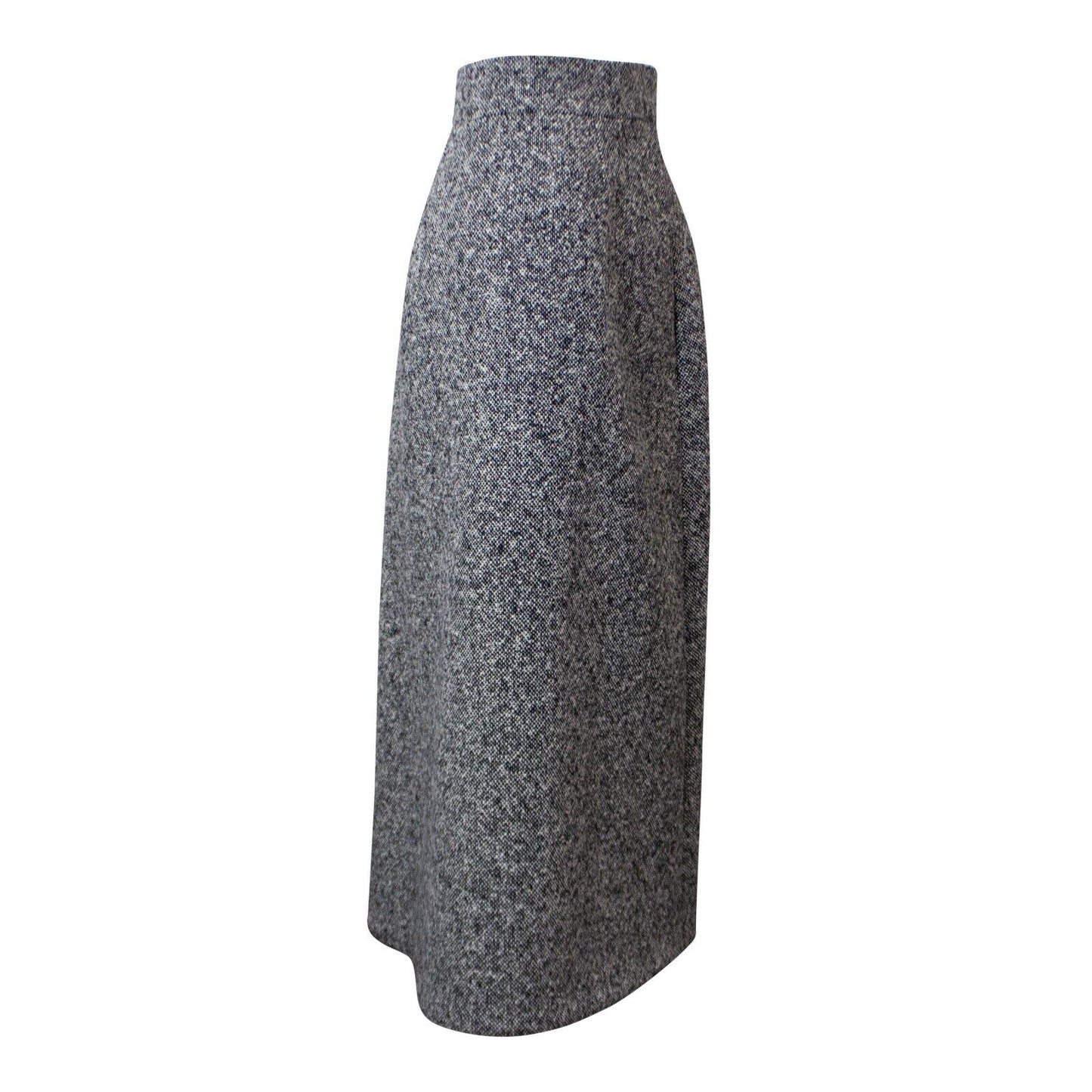 Saint Laurent Wool Tweed Pencil Skirt - Grey