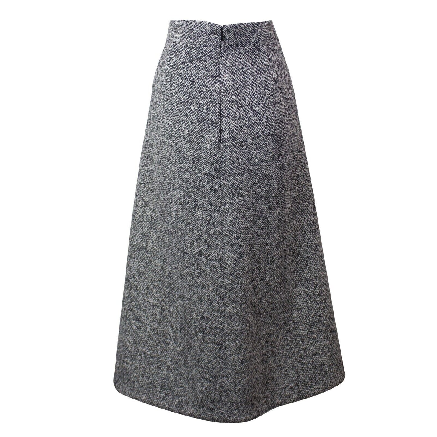 Saint Laurent Wool Tweed Pencil Skirt - Grey