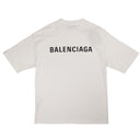 White Logo Cotton T-Shirt