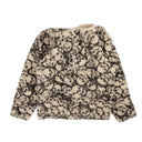 x ERL Printed Black & White Fleece Hoodie