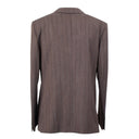 Brown Wool Blend Single Breasted Suit 8R