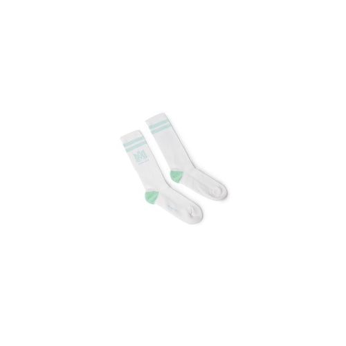Amiri Ribbed Ma Socks - White/Mint