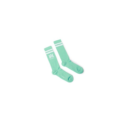 Amiri Ribbed Ma Athletic Socks - Mint/White