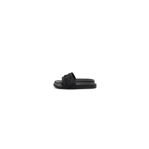 Black Bandana Chain Molded Poolside Slides