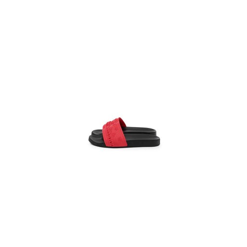 Black And Red Bandana Chain Molded Slides