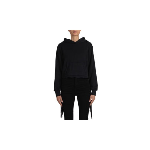 Amiri Fringe Hoodie - Black