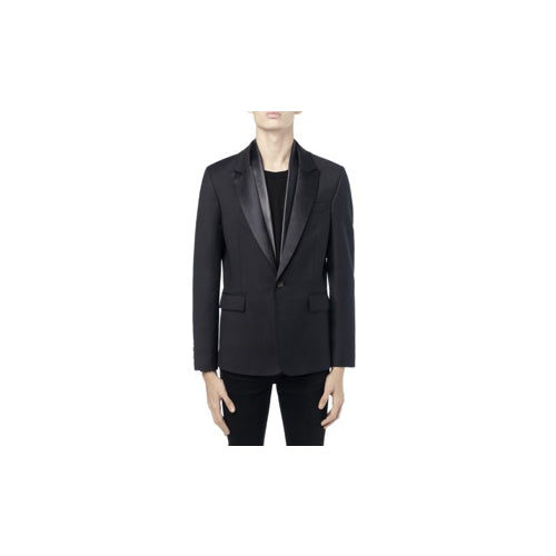 Amiri Leather Scarf Blazer - Black