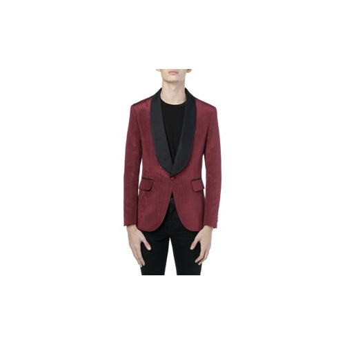 Red Moire Tux Blazer