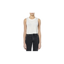 Amiri Ribbed Crop Muscle Jersey Tank - Black