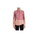 Red And Tan Ombre Plaid Shirt