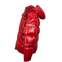 Red Anthemium Short Down Jacket