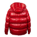 Red Anthemium Short Down Jacket