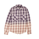 Amiri Ombre Lurex Plaid - Blue/Tan
