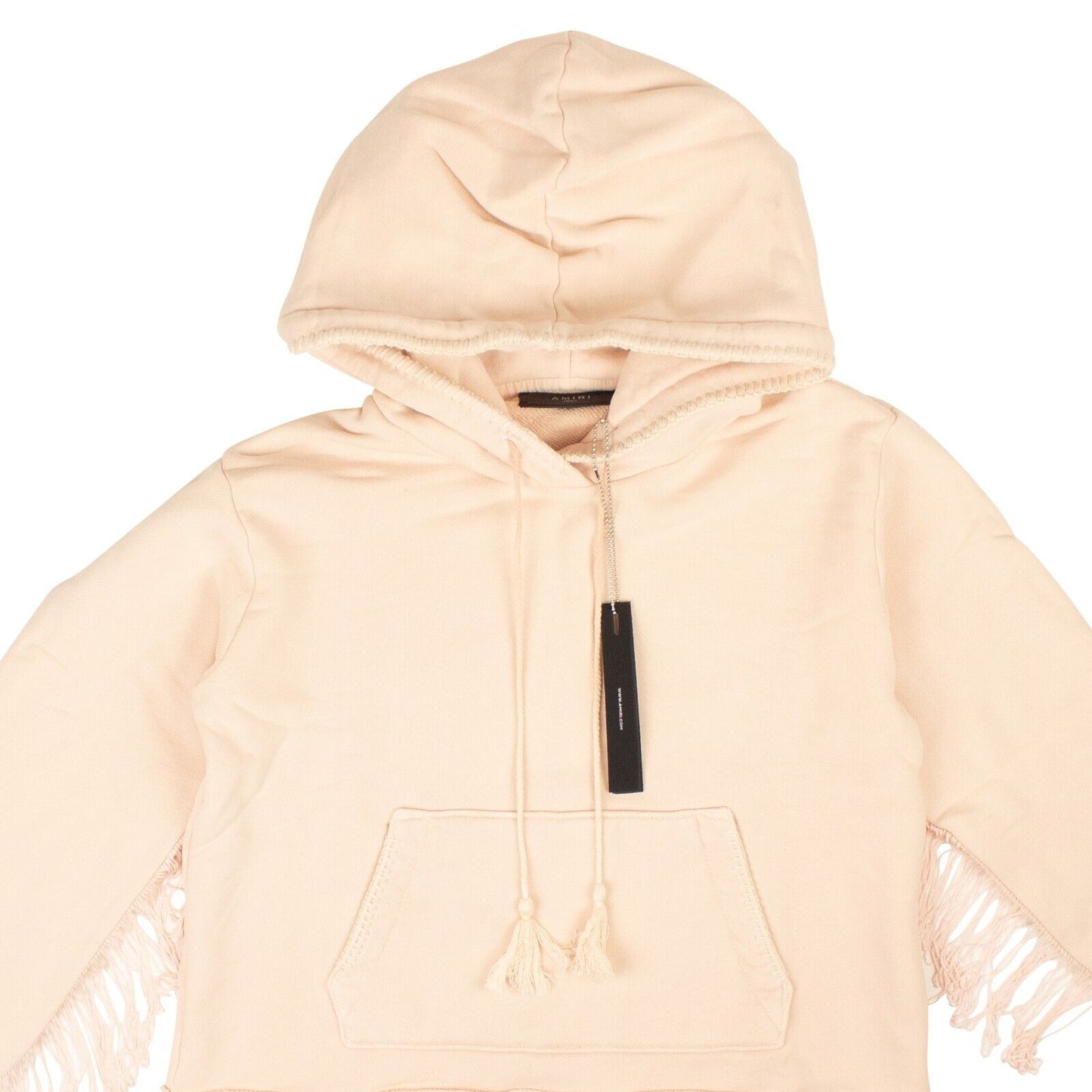 Amiri Fringe Hoodie - Beige