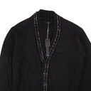 Black Embellished Mohair Cardigan