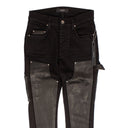 Amiri Denim Leather Workman Pant - Black