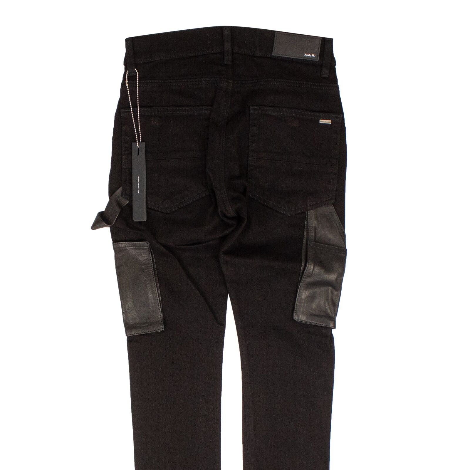 【送料&関税込】AMIRI Pants Amiri Denim Leather Workman Pant - Black – 1nventory