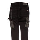 Amiri Denim Leather Workman Pant - Black