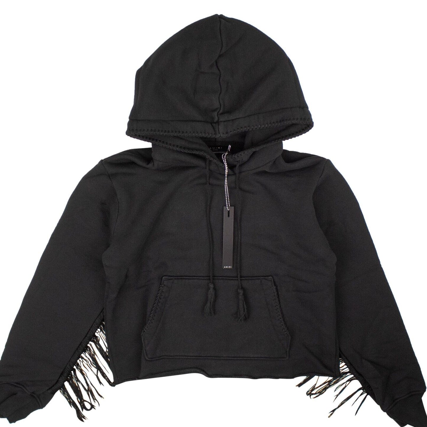 Amiri Fringe Hoodie - Black