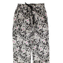 AMIRI BLACK & WHITE PAISLEY PJ PANTS