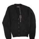 Black Heavy Cashmere Cardigan