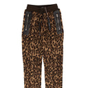 Amiri Printed Leopard Fleece Pants - Black