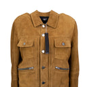 Brown Double Slant Jacket