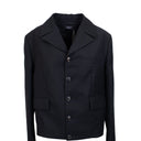 Black Mohair Cadet Jacket