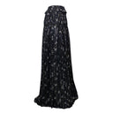 Amiri Floral Chiffon Maxi Skirt - Black